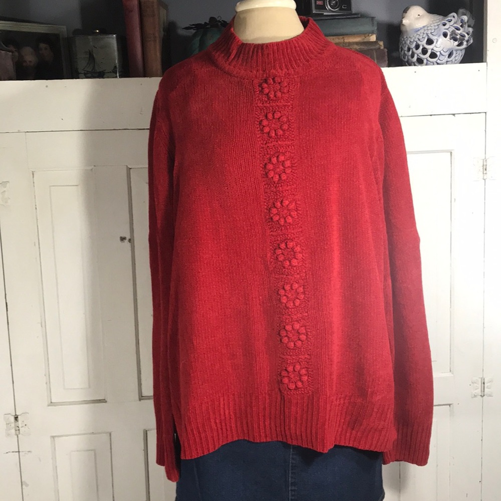 VINTAGE oversized red White Stag sweater sz large